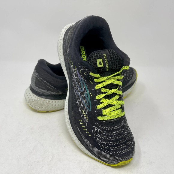 Brooks Glycerin 19 Running Shoes Womens Sz 9 Black Yellow 828:J.6.4 - Picture 8 of 12